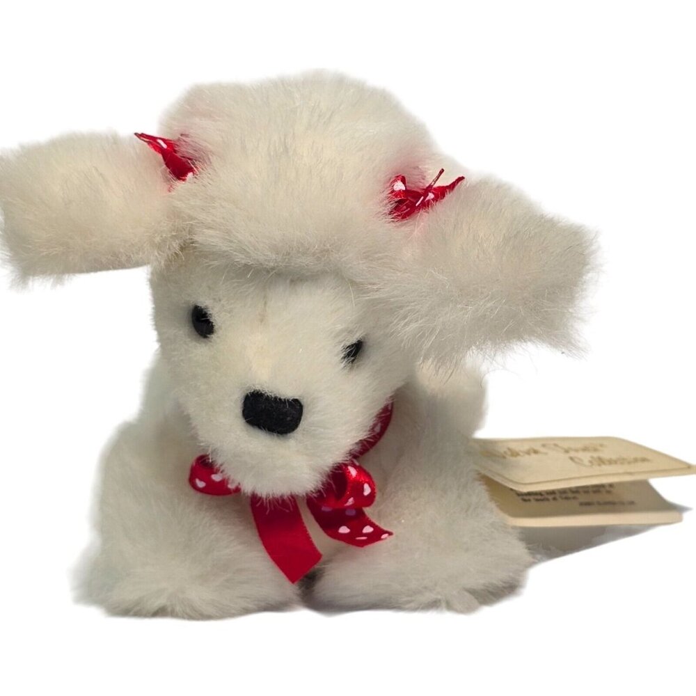 Jerry Elsner Plush Dog Jerry Pets Puppy Love  White Poodle Stuffed Animal Dog